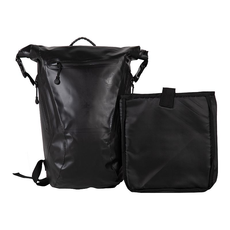 Body Glove Advenire Waterproof Vertical Roll-Top Backpack, Black