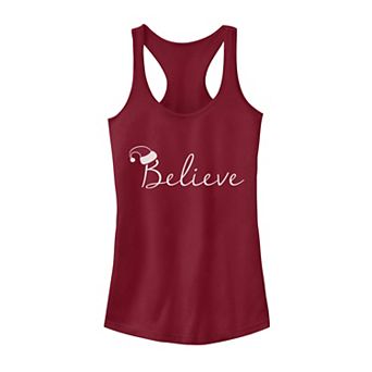 Juniors' Fifth Sun Believe Text Tank Top