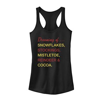 Juniors' Trendy Christmas Dreams Tank Top
