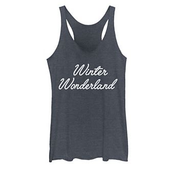 Juniors' Christmas Winter Wonderland Typographic Tank Top