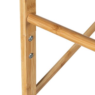 Honey-Can-Do Bamboo & Canvas Garment Rack