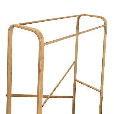 Honey-Can-Do Bamboo & Canvas Garment Rack