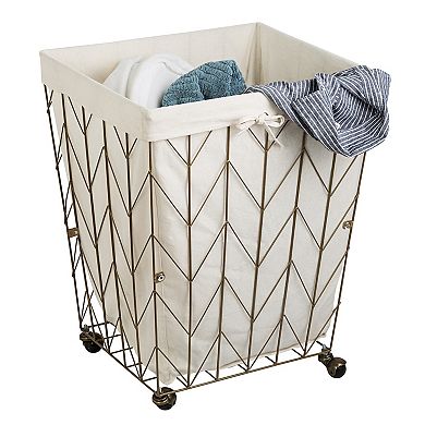 Honey-Can-Do Chevron Wire Hamper