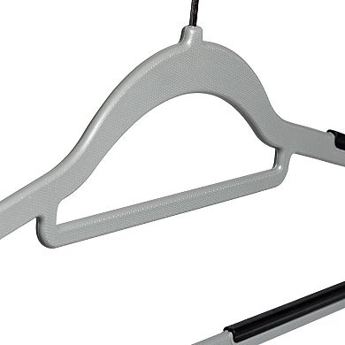 Honey-Can-Do 50-Pack Slim Rubber Grip No-Slip Plastic Hangers