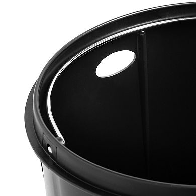 Honey-Can-Do 30L Soft-Close Round Stainless Steel Trash Can