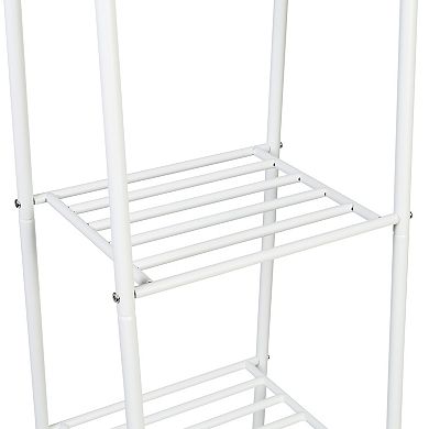 Honey-Can-Do Freestanding Closet With Clothes Rack and Shelves