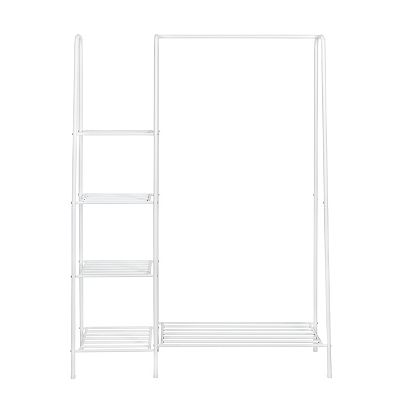 Honey-Can-Do Freestanding Closet With Clothes Rack and Shelves