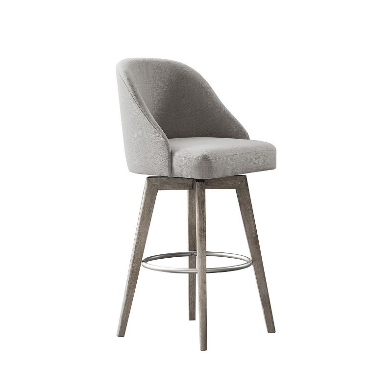 30" Howard Counter Height Barstool with Swivel Seat Gray - Madison Park