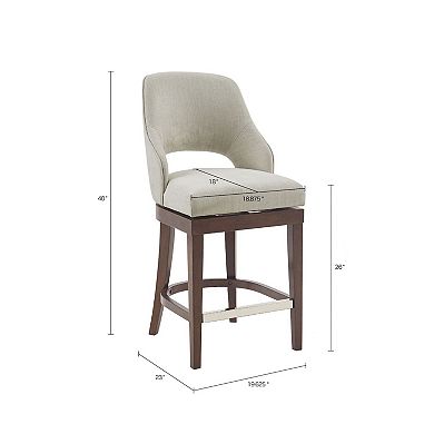 Madison Park Marshall Counter Stool with Swivel Seat