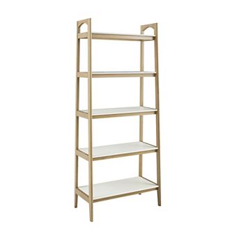 Madison Park Avalon Mid-Century Modern 5-Shelf Bookcase