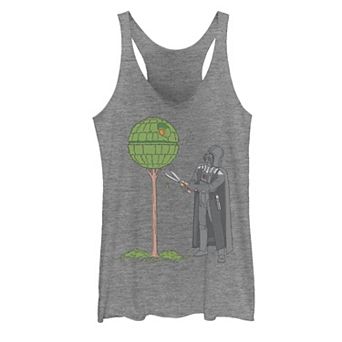 Juniors' Star Wars Darth Vader Death Star Topiary Tank Top