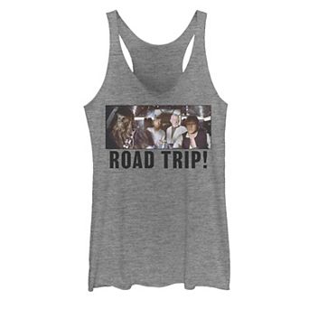 Juniors Star Wars Group Shot Road Trip Tank Top
