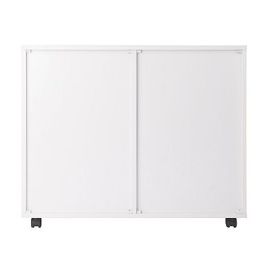 Winsome Halifax Mobile 2-Section Storage Cabinet