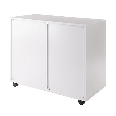 Winsome Halifax Mobile 2-Section Storage Cabinet