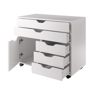 Winsome Halifax 3-Section Mobile Storage Cabinet