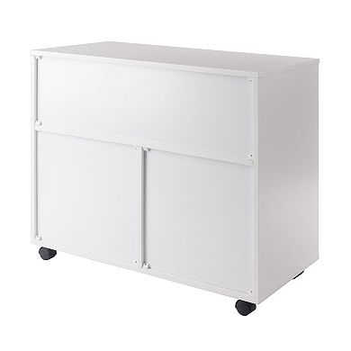 Winsome Halifax 3-Section Mobile Storage Cabinet