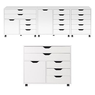 Winsome Halifax 3-Section Mobile Storage Cabinet