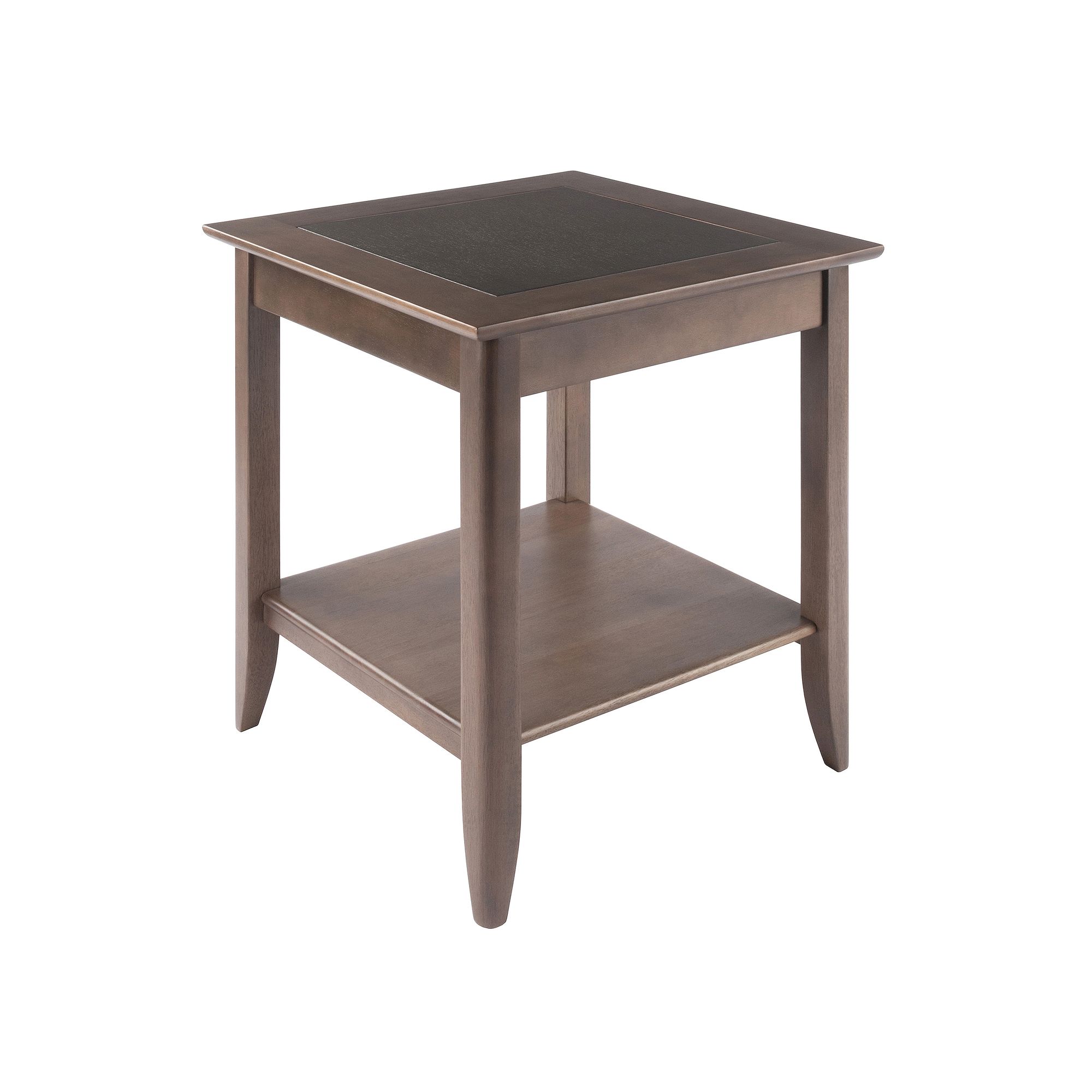 Winsome Santino End Table, Oyster Gray