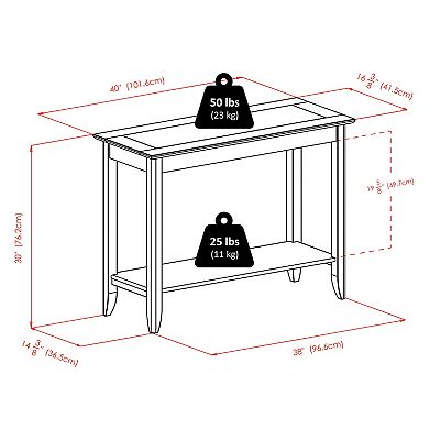 Winsome Santino Console Hall Table