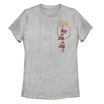 Juniors Barrel Of Monkeys Faux Pocket Tee