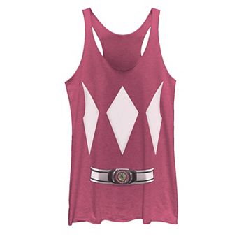 Juniors Power Rangers Pink Ranger Costume Tank Top