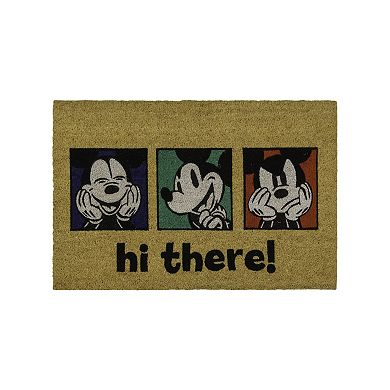 Disney's Mickey Coir Hi There / Heads 2-piece Doormat Set