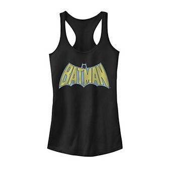 Juniors DC Comics Batman Vintage Bold Text Logo Tank Top