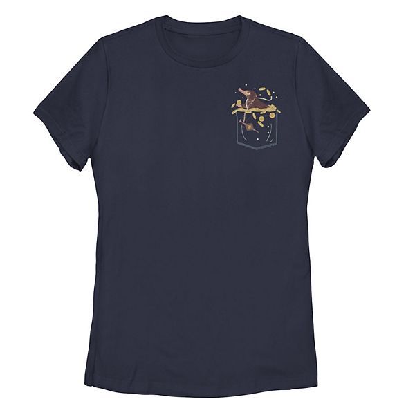 Juniors Fantastic Beast Niffler Pocket Logo Tee