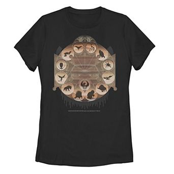 Juniors Fantastic Beasts Circle Of Beats Emblem Tee