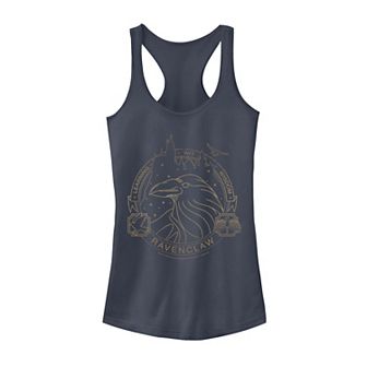 Juniors' Harry Potter Ravenclaw Line Art Logo Graphic Tank Top