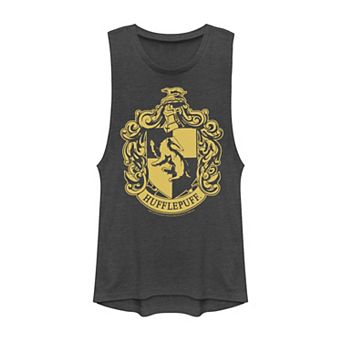 Juniors' Harry Potter Hufflepuff Simple House Crest Muscle Tank Top