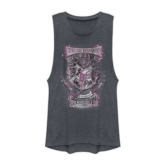 Juniors' Harry Potter Triwizard Tournament Hogwarts Poster Muscle Tank Top