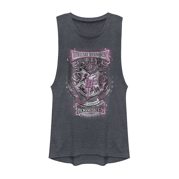 Juniors Harry Potter Triwizard Tournament Hogwarts Poster Muscle Tank Top