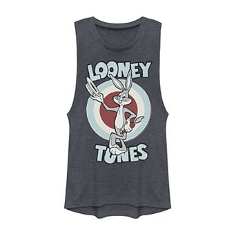 Juniors' Looney Tunes Bugs Bunny Vintage Poster Muscle Tank Top