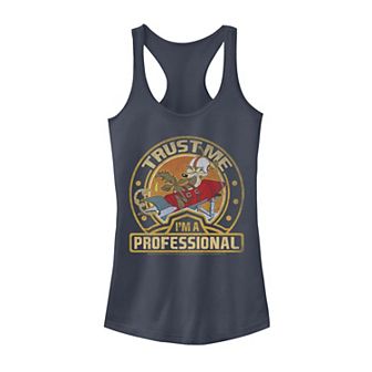 Juniors' Looney Tunes I'm A Professional Retro Poster Graphic Tank Top