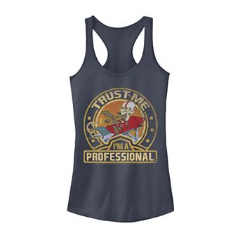Juniors' Looney Tunes I'm A Professional Retro Poster Graphic Tank Top