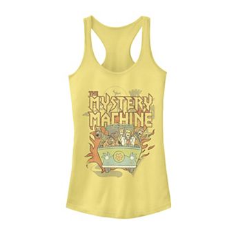 Juniors' Scooby-Doo The Mystery Machine Flame Portrait Graphic Tank Top