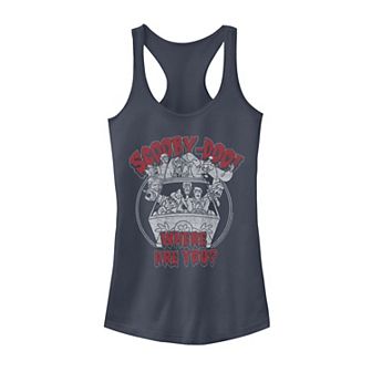 Juniors' Scooby-Doo Mystery Gang Monsters Where Are You Portrait Graphic Tank Top