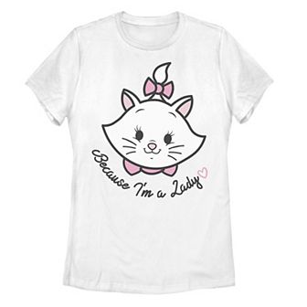 Juniors' Disney's The Aristocats Mini Pocket Marie I'm A Lady Graphic Tee