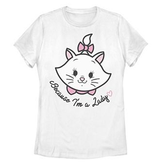 Juniors' Disney's The Aristocats Mini Pocket Marie I'm A Lady Graphic Tee