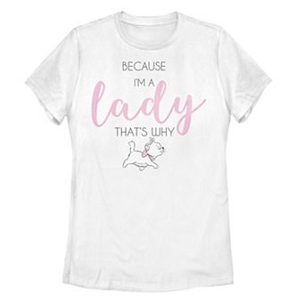 Juniors' Disney's The Aristocats Because I'm A Lady That's Why Graphic Tee