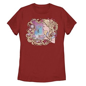 Juniors' Disney's Alice In Wonderland Alice Dream Paint Graphic Tee