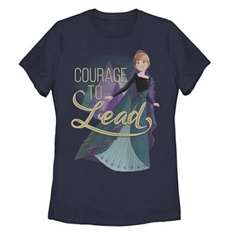 Juniors' Disney's Frozen 2 Anna Courage To Lead Graphic Tee