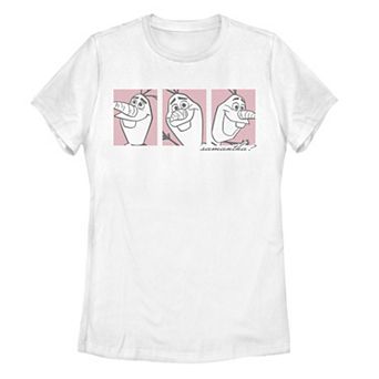 Juniors' Disney's Frozen 2 Olaf Samantha Panels Graphic Tee