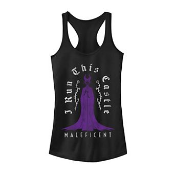 Juniors' Disney's Villains Mother's Day Maleficent I Run This Castle Graphic Tank Top