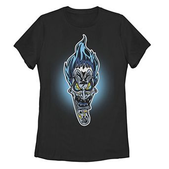 Juniors' Disney's Villains Halloween Hades Sugar Skull Graphic Tee