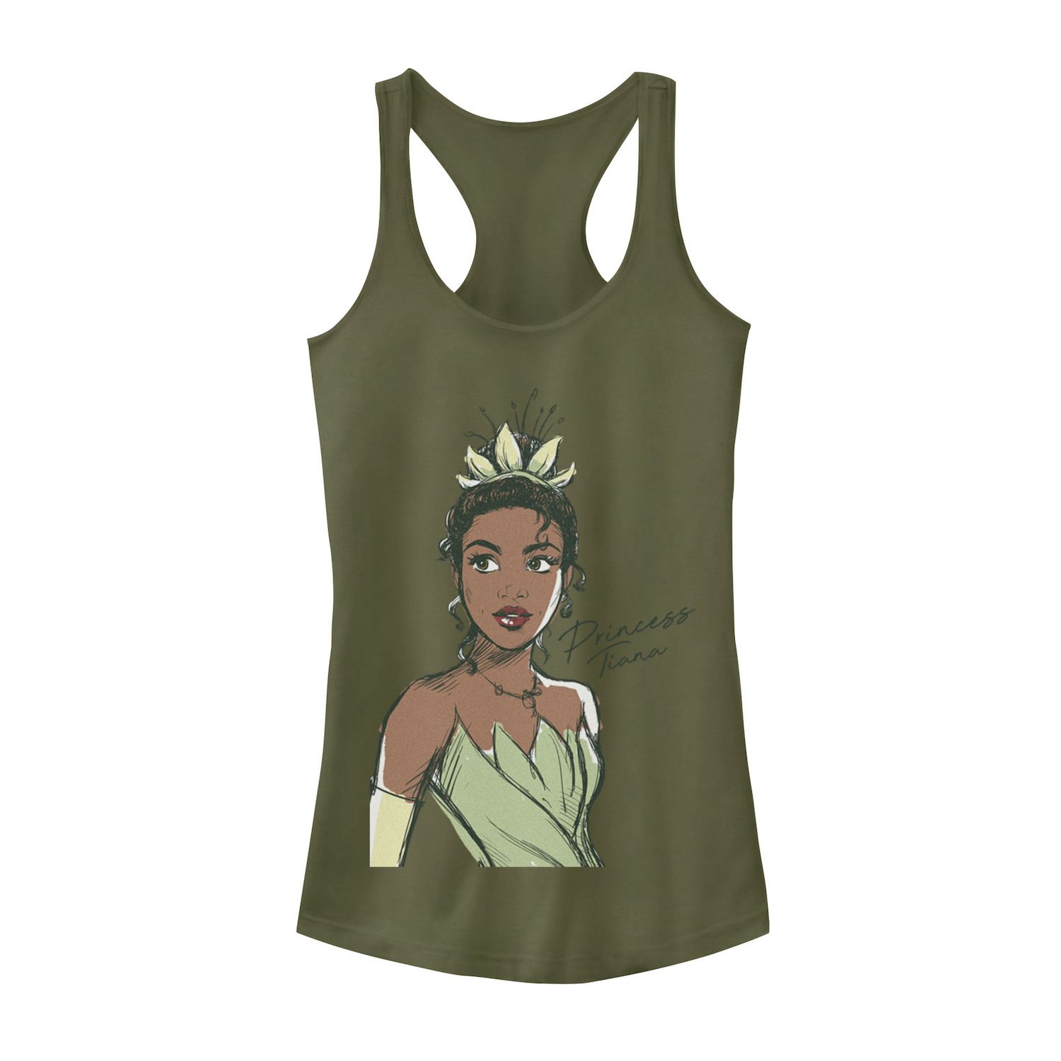 Image for Licensed Character Juniors' Disney's The Princess & The Frog Princess Tiana Sketch Graphic Tank at Kohl's.