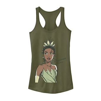 Juniors' Disney's The Princess & The Frog Princess Tiana Sketch Graphic Tank Top