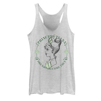 Juniors' Disney's The Princess & The Frog Tiana Dreams Do Come True Graphic Tank Top
