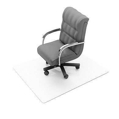 Ecotex Enhanced Polymer Rectangular Chair Mat with Anti-Slip Backing for Hard Flooring